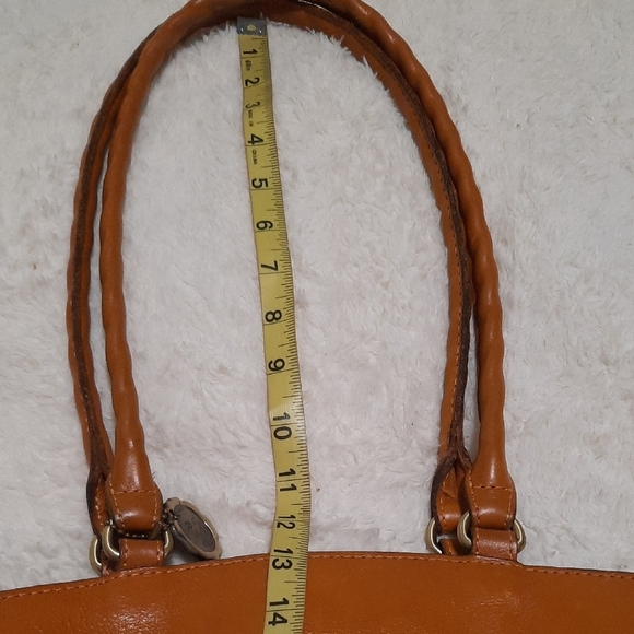 Patricia Nash Tan Leather Shoulder Bag Timeless Design - Picture 10 of 10